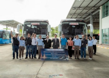 cho ร่วมกับ scg-inter ส่งมอบ ev-bus ให้ scg เคมิคอลล์