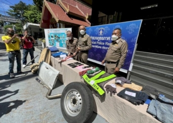 ตร.ภาค​-1​-รวบ​แก๊งตระเวนลักสายไฟไซต์งานโรงแรมหรูเมืองอ่างทอง-สูญ-800,000-บาท