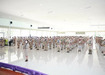 รมว.ตรีนุช-เป็นประธานพิธีรับพระราชทานเข็มลูกเสือจิตอาสาพระราชทาน