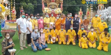 วัดเขาช่องลมมอบเงินและอุปกรณ์ปฐมพยาบาลให้กับหน่วยบรรเทาสาธารณภัยและอุบัติภัยพุทธสมาคมเพียวเยี้ยงไท้-ศรีราชา-–-topnews
