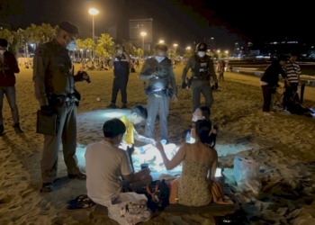 หวั่นโจ๋ก่อเหตุซ้ำ!-ตรคุมเข้มหาดพัทยา-ป้องกันนทท.หวาดผวา