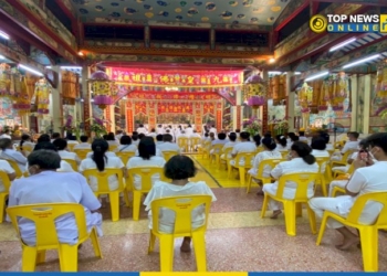 พิธีเวียนธูปเนื่องในเทศกาลกินเจ-ประจำปี-2565-ภายในสมาคมพุทธมามกสว่างประทีปธรรมสถาน-ศรีราชา-–-topnews