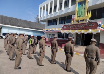ตร.สัตหีบจัดพิธีทำบุญเนื่องในวันตำรวจ