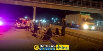 หนุ่มขับกระบะหลับในเสียหลักชนแท่งปูนแบริเออร์บาดเจ็บหลายราย-–-topnews