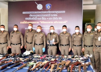 ภาค7-นำทีมแถลงผลระดมกวาดล้างอาชญากรรม-ช่วงเทศกาลสงกรานต์66-จับกุมทั้งสิ้นจำนวน-8,976-ราย