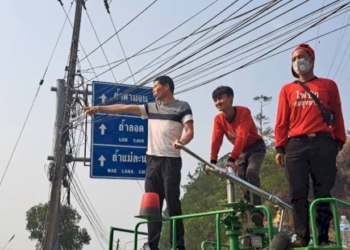 ระทึก!ไฟป่าลามลุกโชนใกล้จุดชมวิวดอยกิ่วลม-ริมทางหลวง-1095-ปาย-ปางมะผ้า
